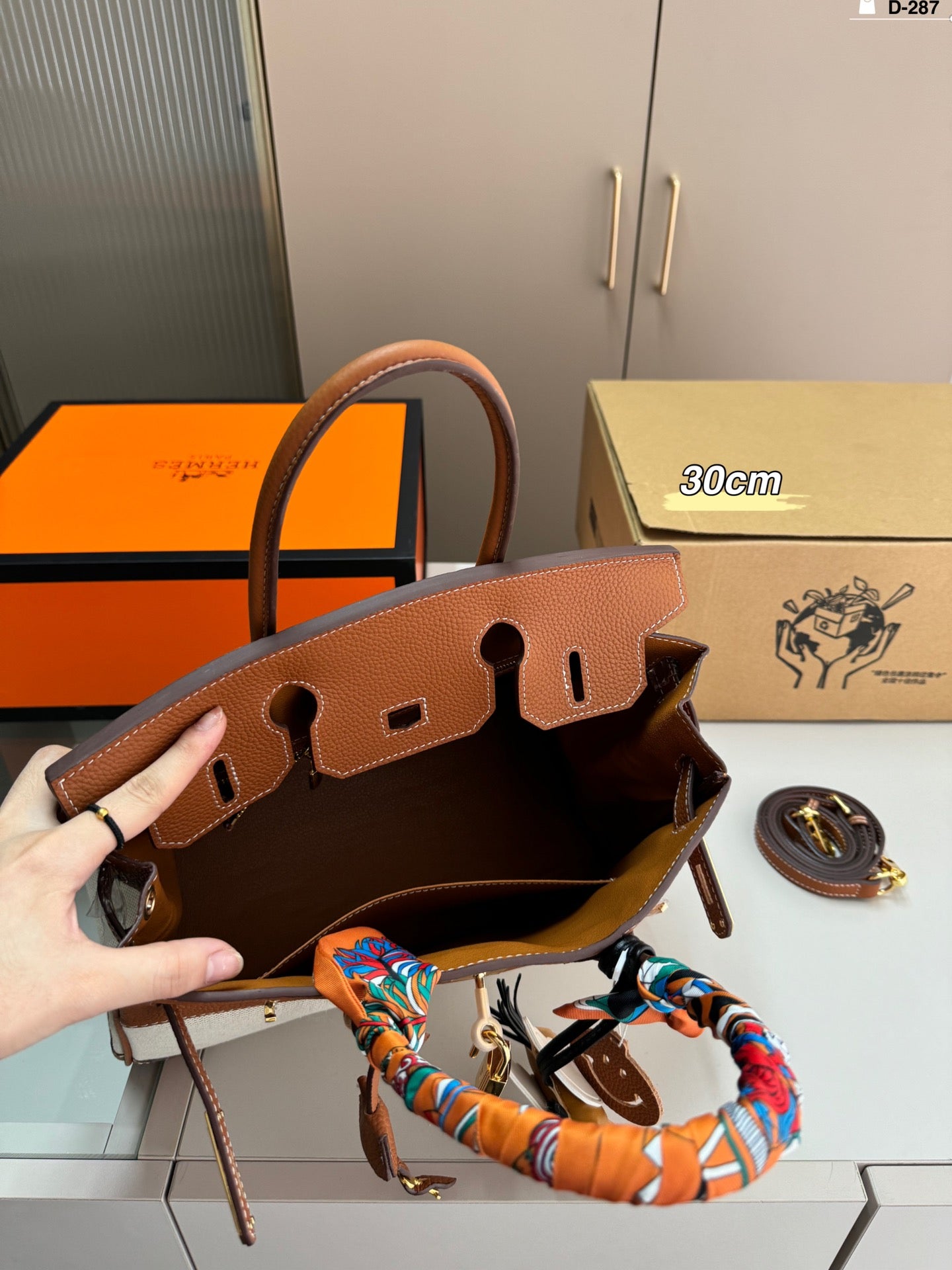 Hermès Birkin canvas bag