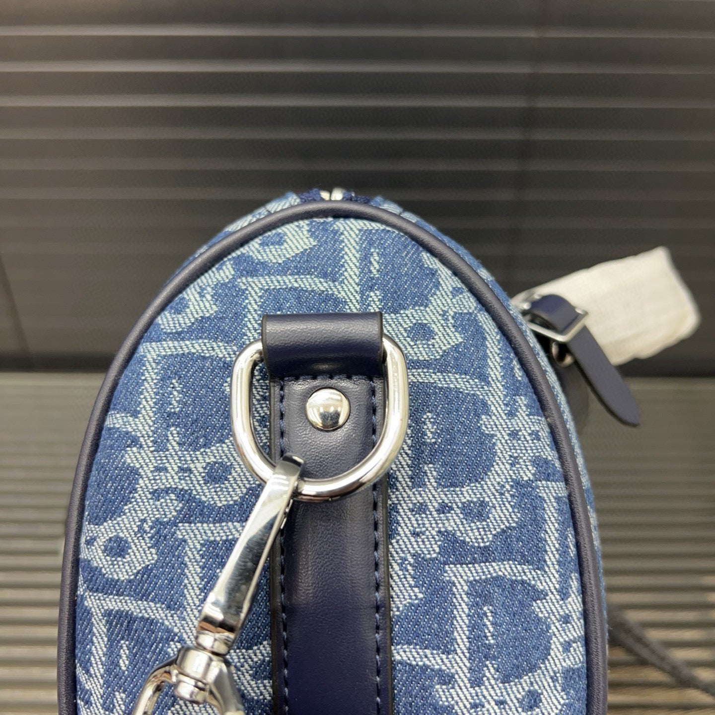 Dior Denim Embroidered Crossbody Bag