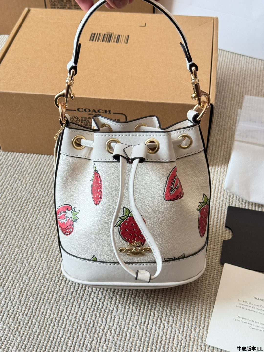 COACH Dempsey 🍓Mini Bucket Bag