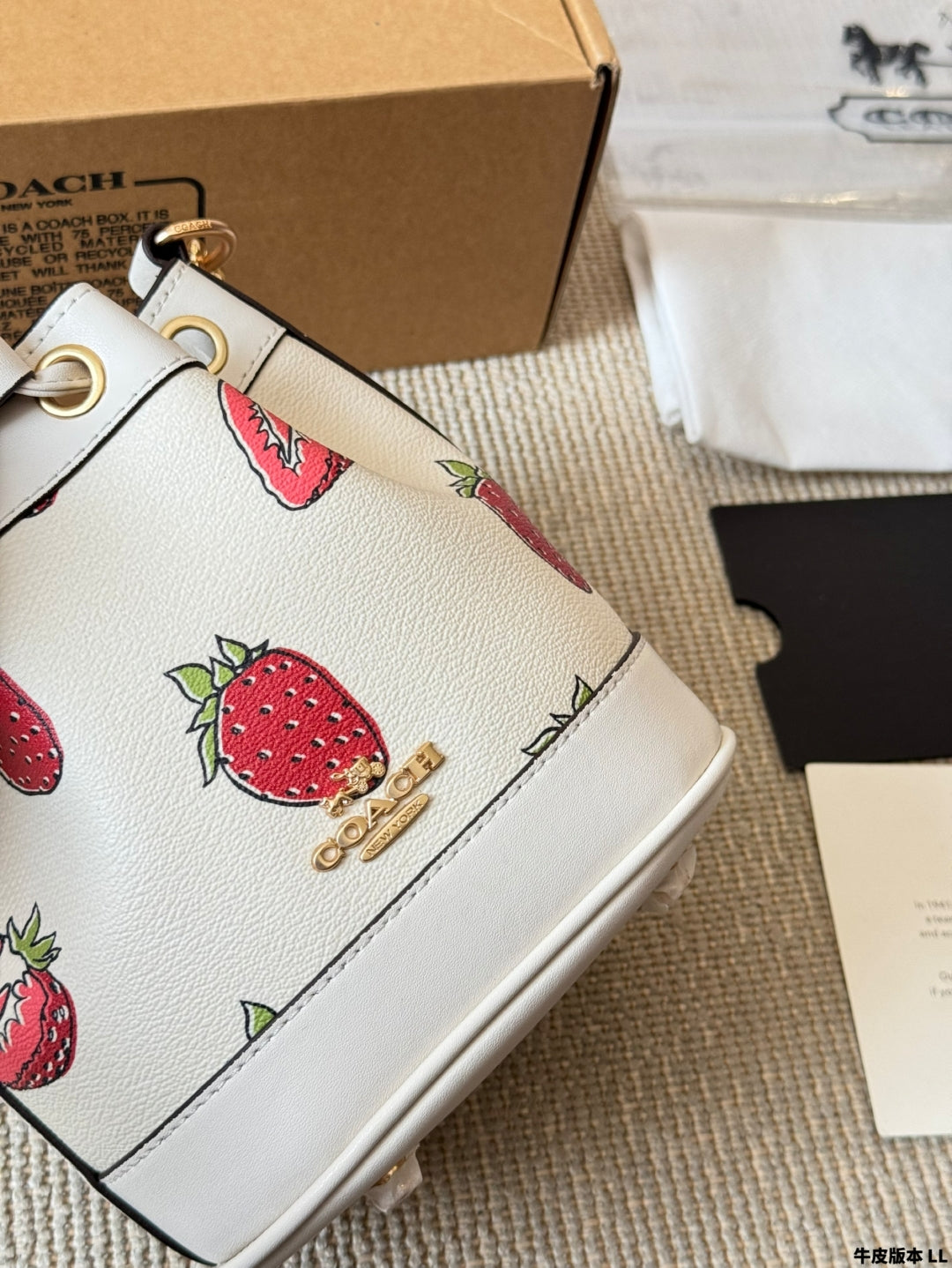 COACH Dempsey 🍓Mini Bucket Bag