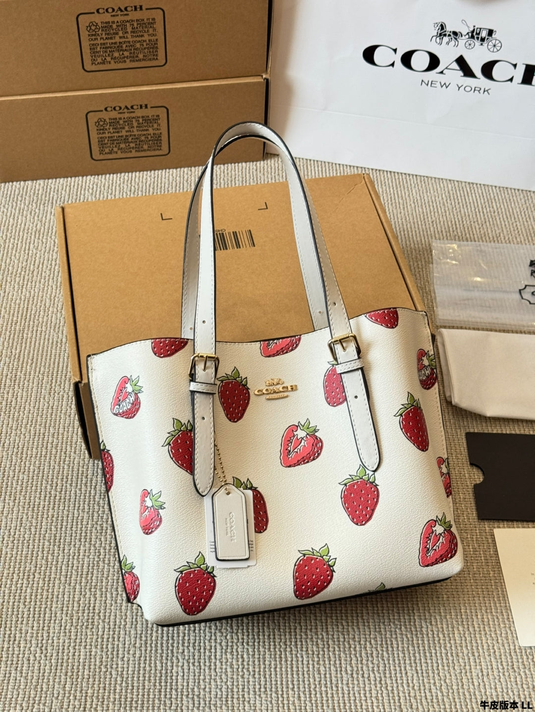 Coach Strawberry 🍓 Mollie25 Tote Bag