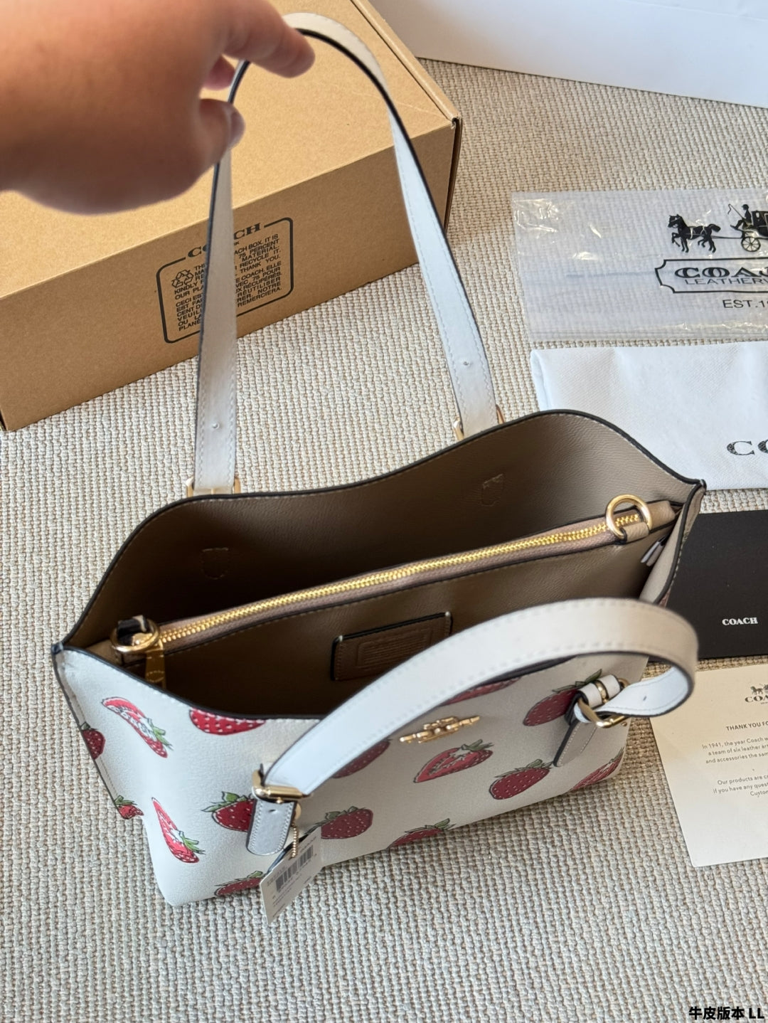 Coach Strawberry 🍓 Mollie25 Tote Bag