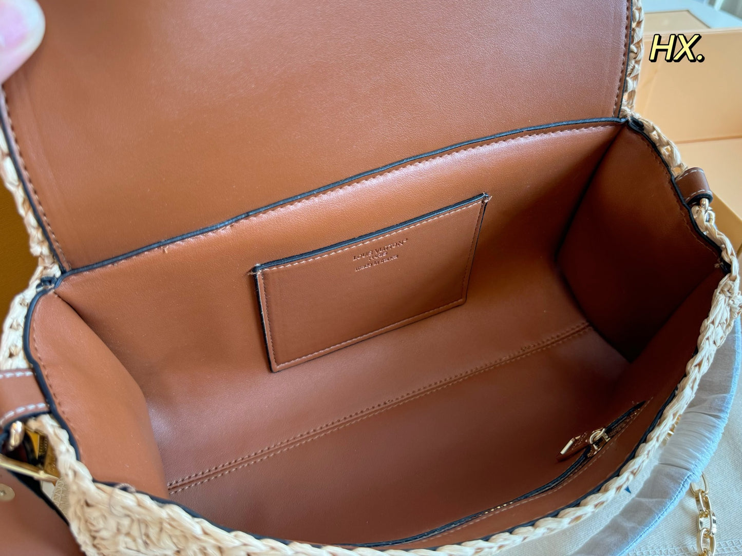 LV Raffia Braided Chain Underarm Bag 💕