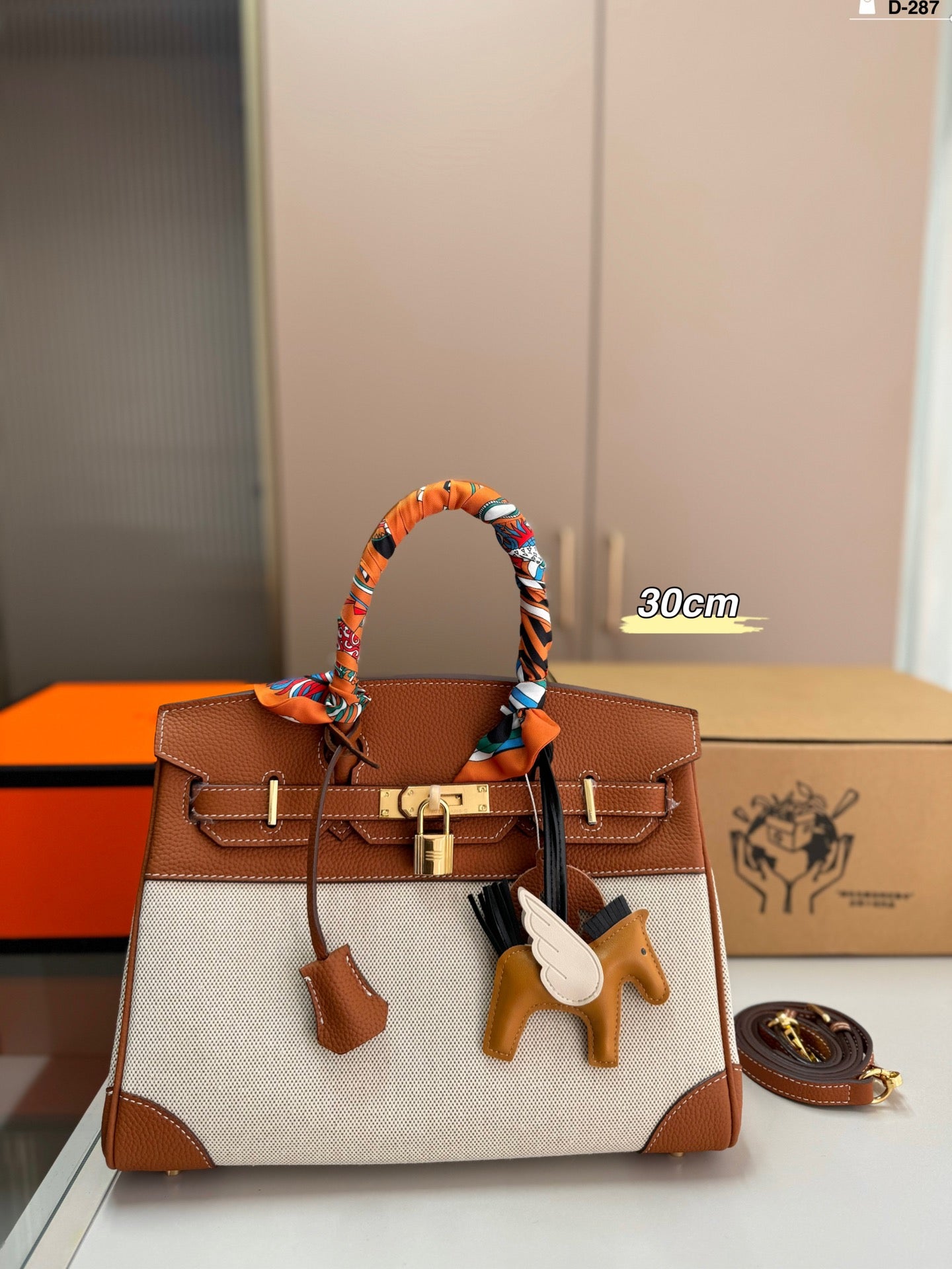 Hermès Birkin canvas bag