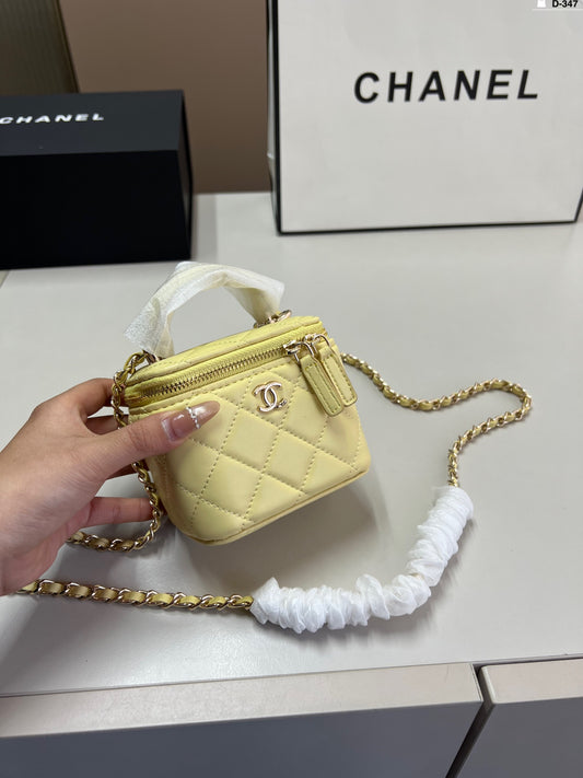 Chanel box bag lipstick bag