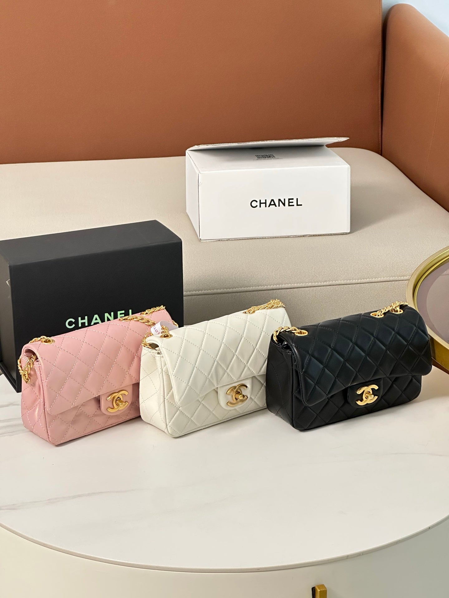 Chanel 24P Camellia Golden Ball Mini Bag