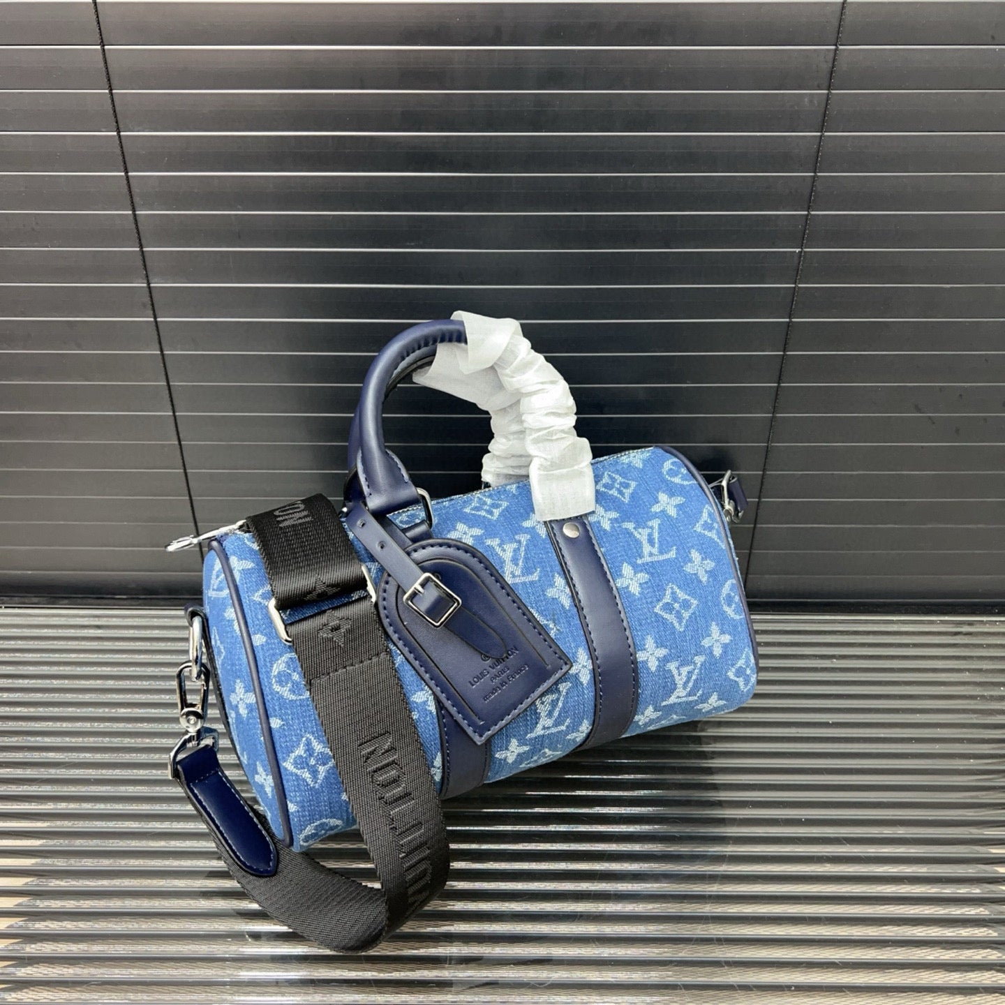 Louis Vuitton Denim Embroidered Crossbody Bag