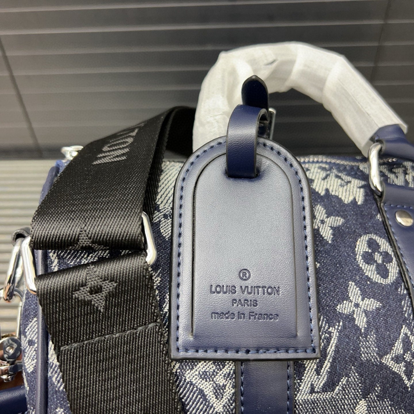 Louis Vuitton Denim Embroidered Crossbody Bag