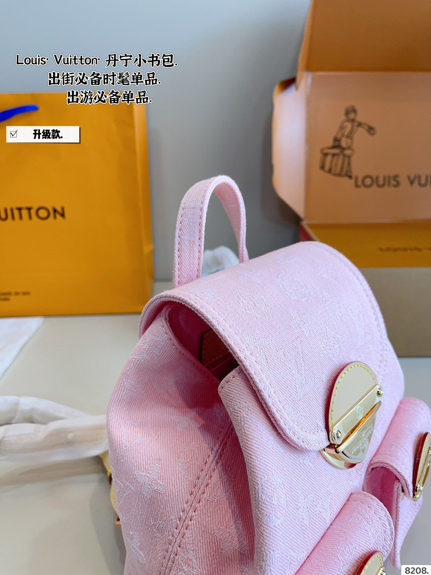 LV Excursion Denim Backpack