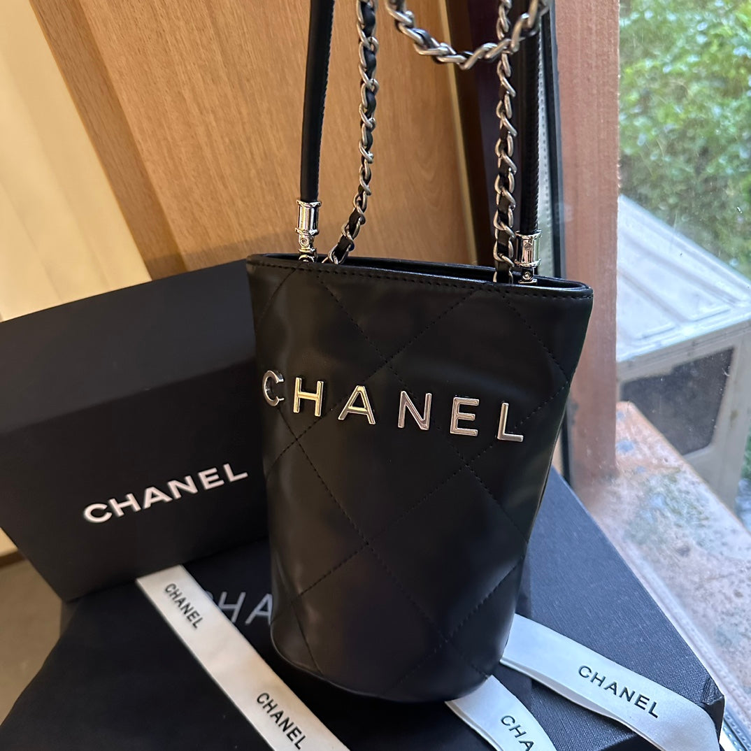 Chanel New Arrival Gold Coin Mini Bucket Bag