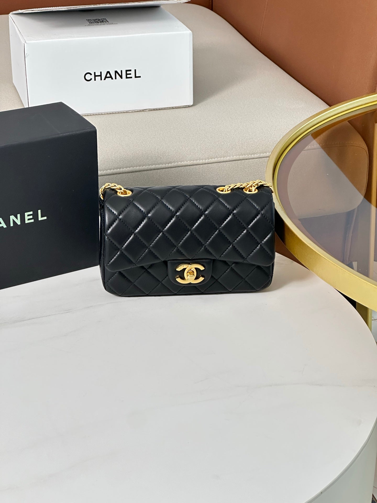 Chanel 24P Camellia Golden Ball Mini Bag