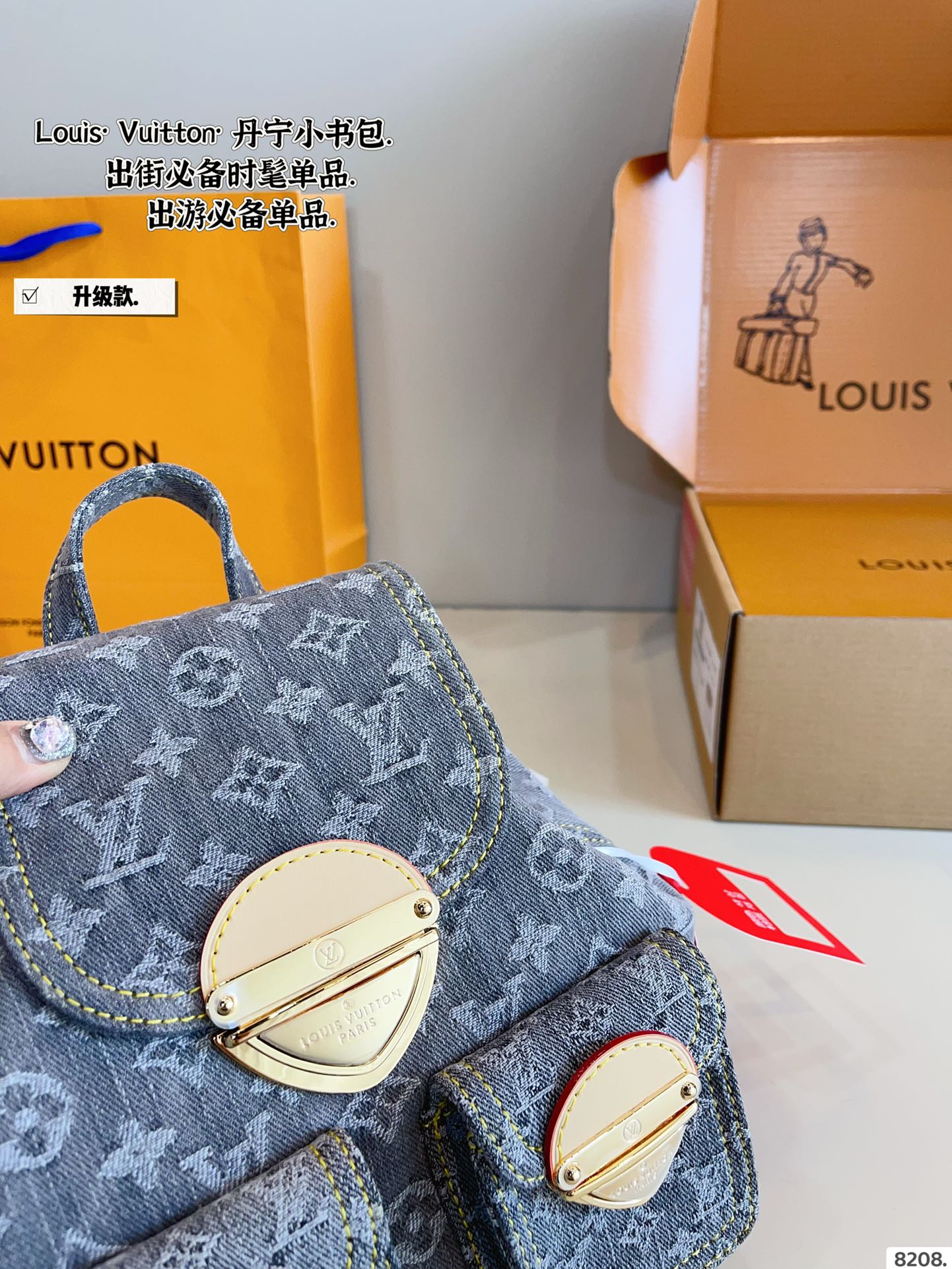 LV Excursion Denim Backpack