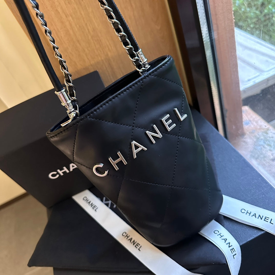 Chanel New Arrival Gold Coin Mini Bucket Bag