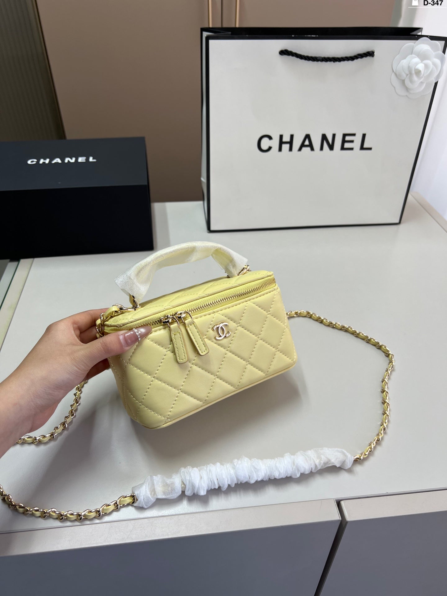 Chanel Handle Cosmetic Box