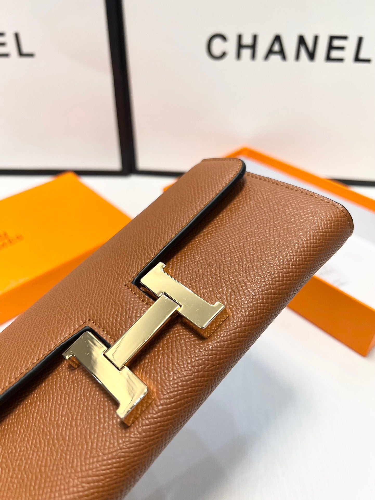Premium imported Hermès saffiano leather