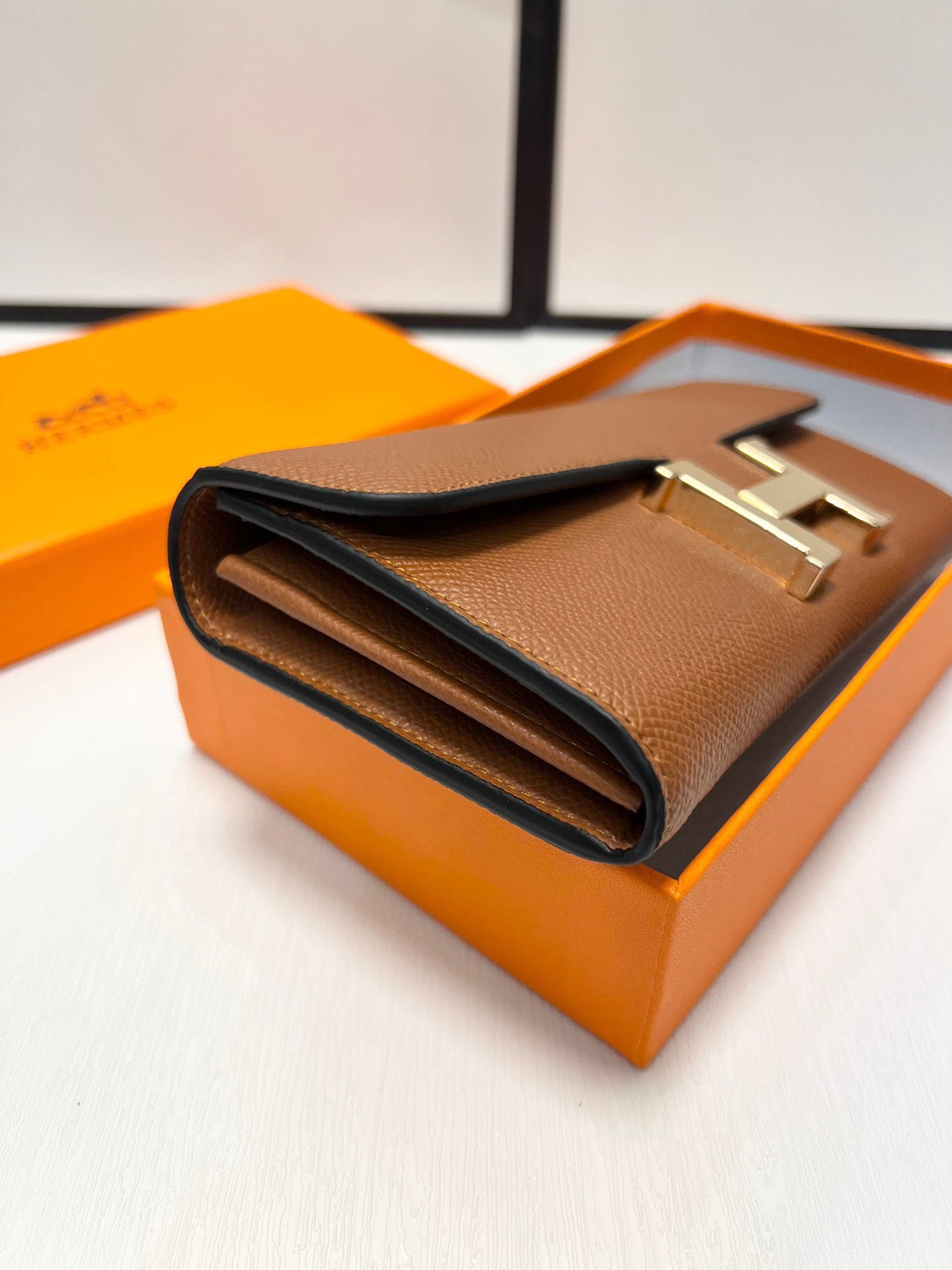 Premium imported Hermès saffiano leather