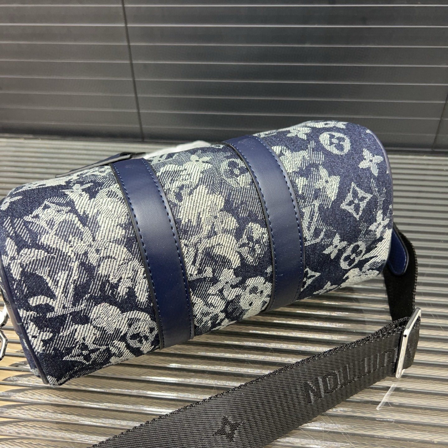 Louis Vuitton Denim Embroidered Crossbody Bag