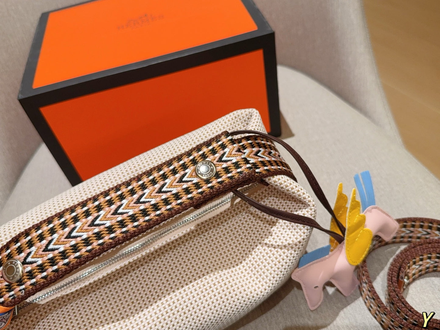 Hermès Wool Lunch Box Bag