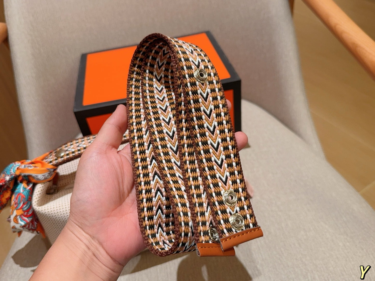 Hermès Wool Lunch Box Bag