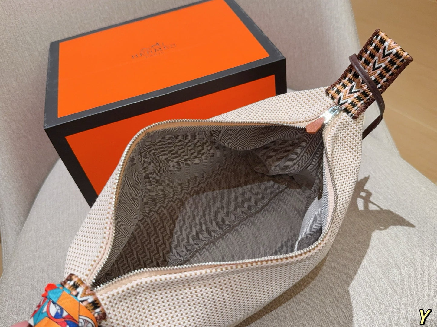 Hermès Wool Lunch Box Bag