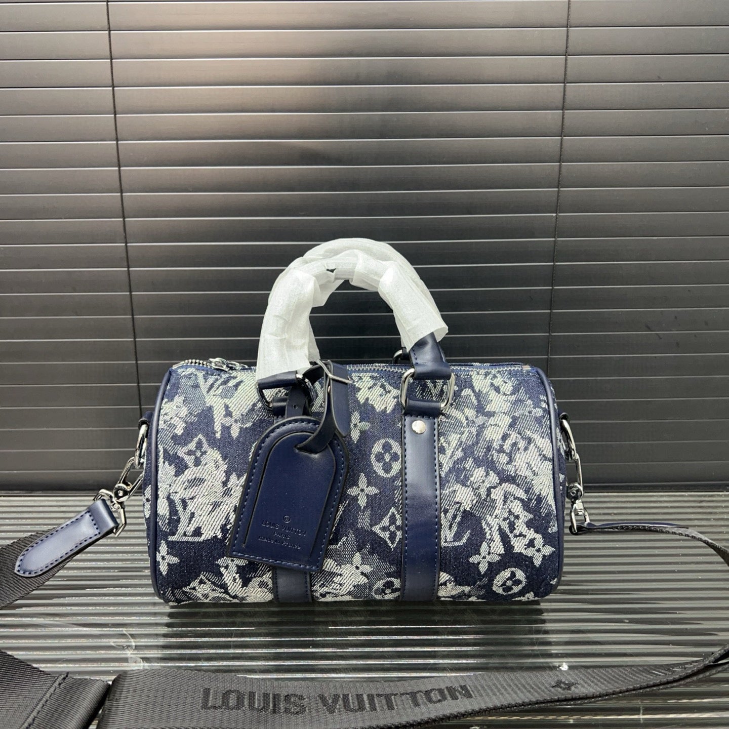 Louis Vuitton Denim Embroidered Crossbody Bag