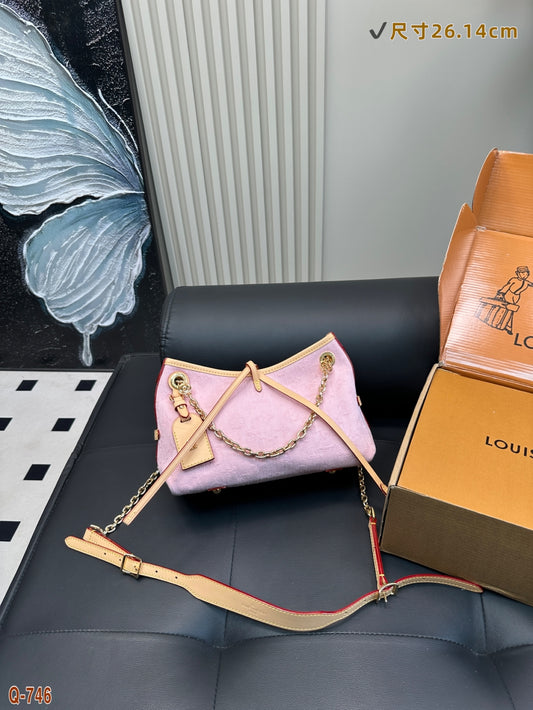 LV Carryall Denim Shopping Bag