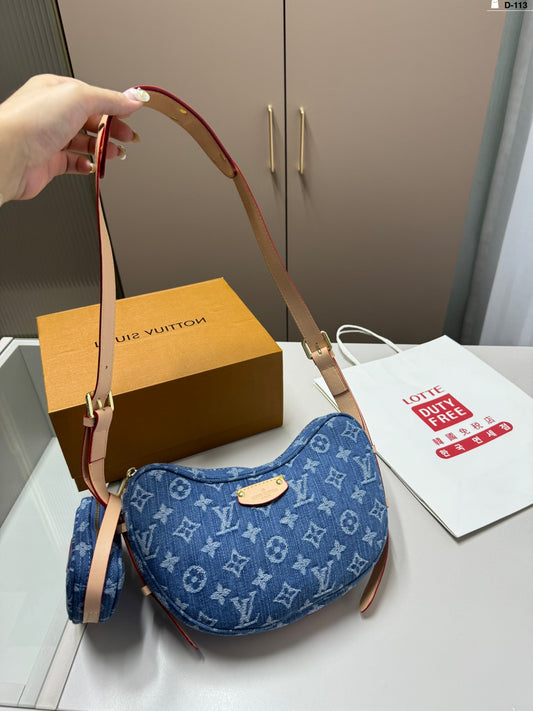 LV Denim Pea Bag