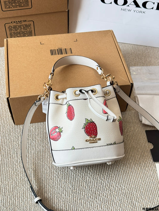 COACH Dempsey 🍓Mini Bucket Bag