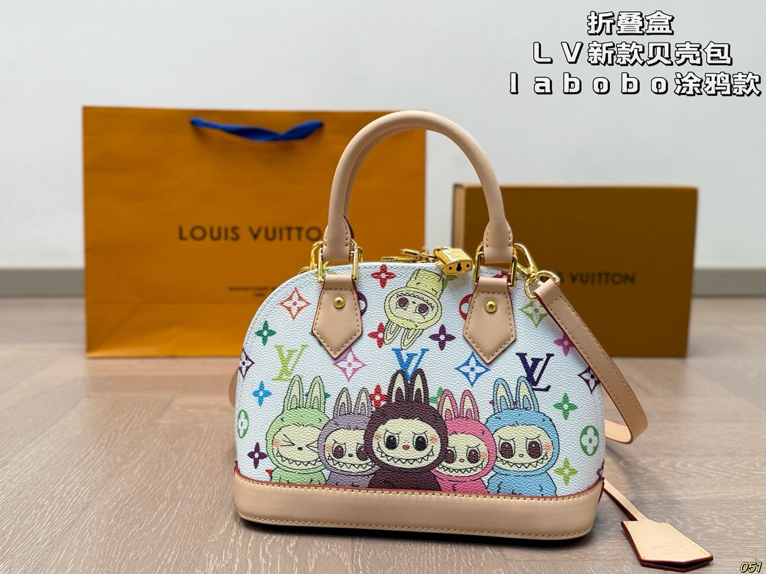 LV Labubu Shell Bag