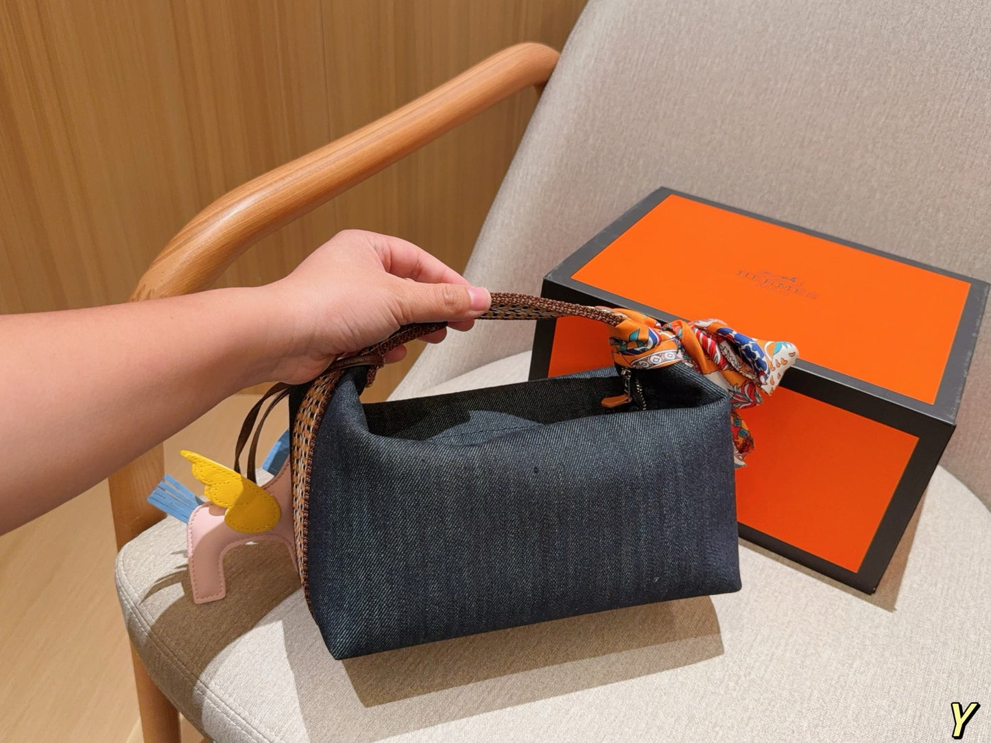 Hermès Wool Lunch Box Bag