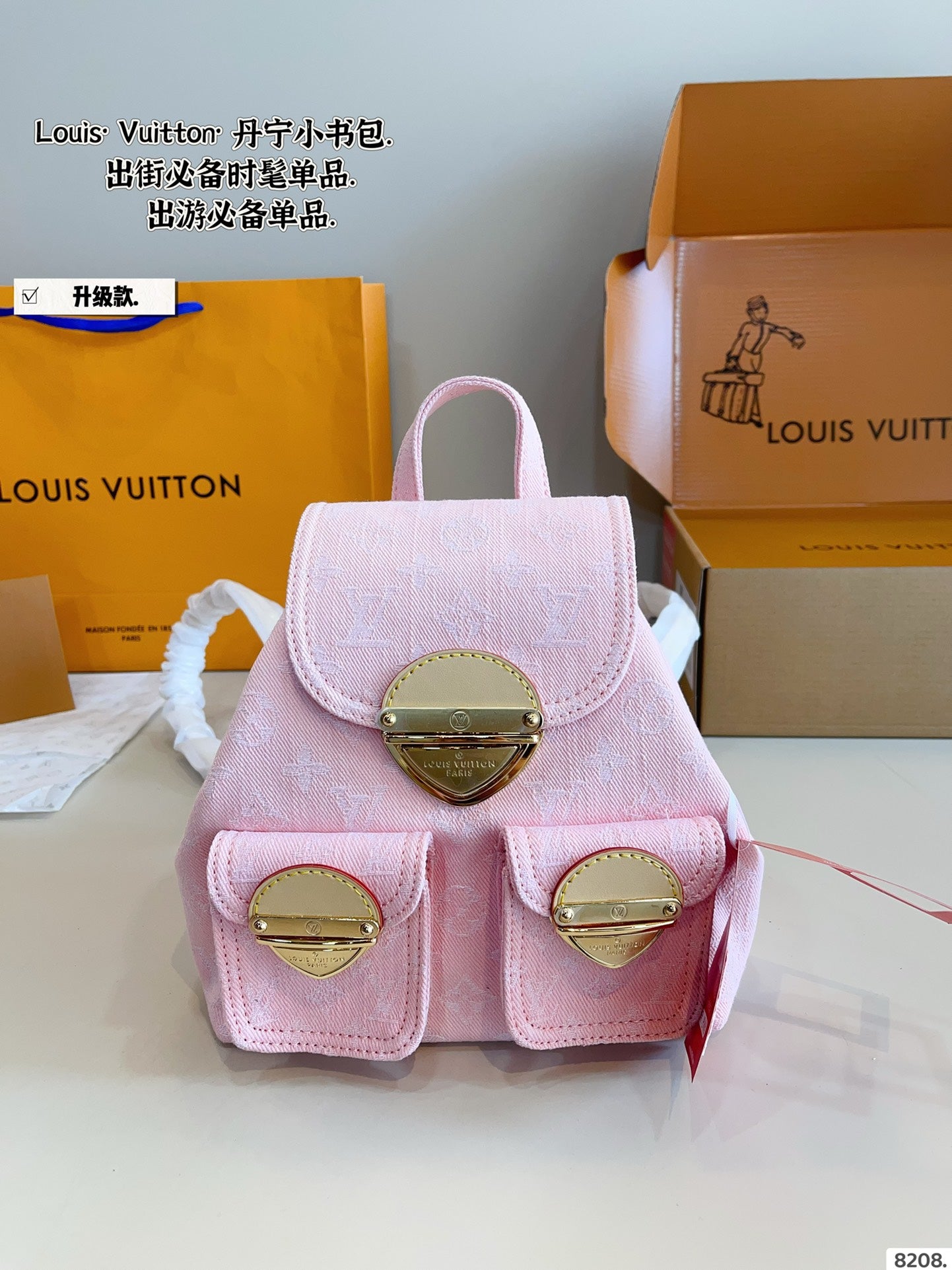 LV Excursion Denim Backpack
