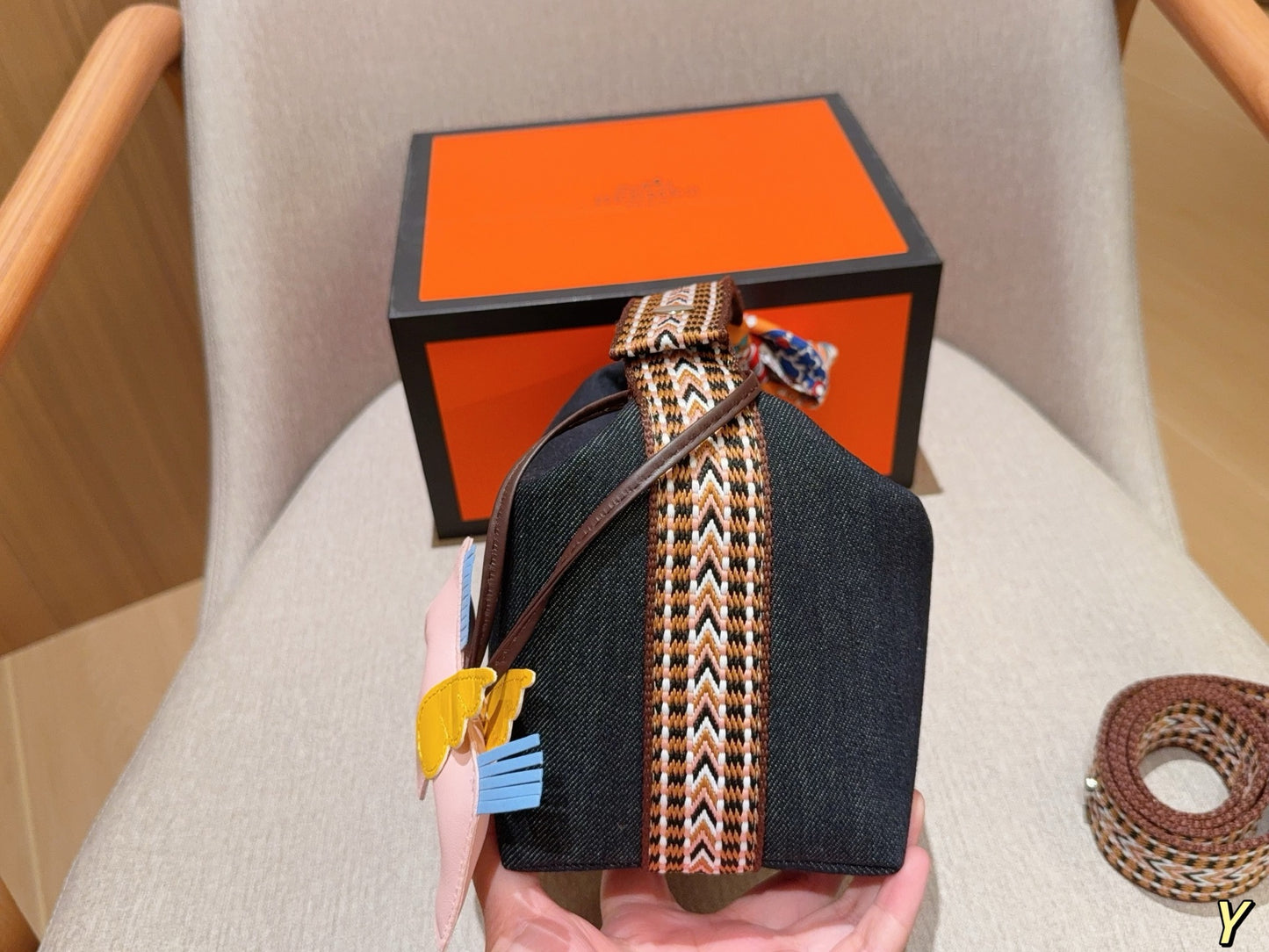 Hermès Wool Lunch Box Bag