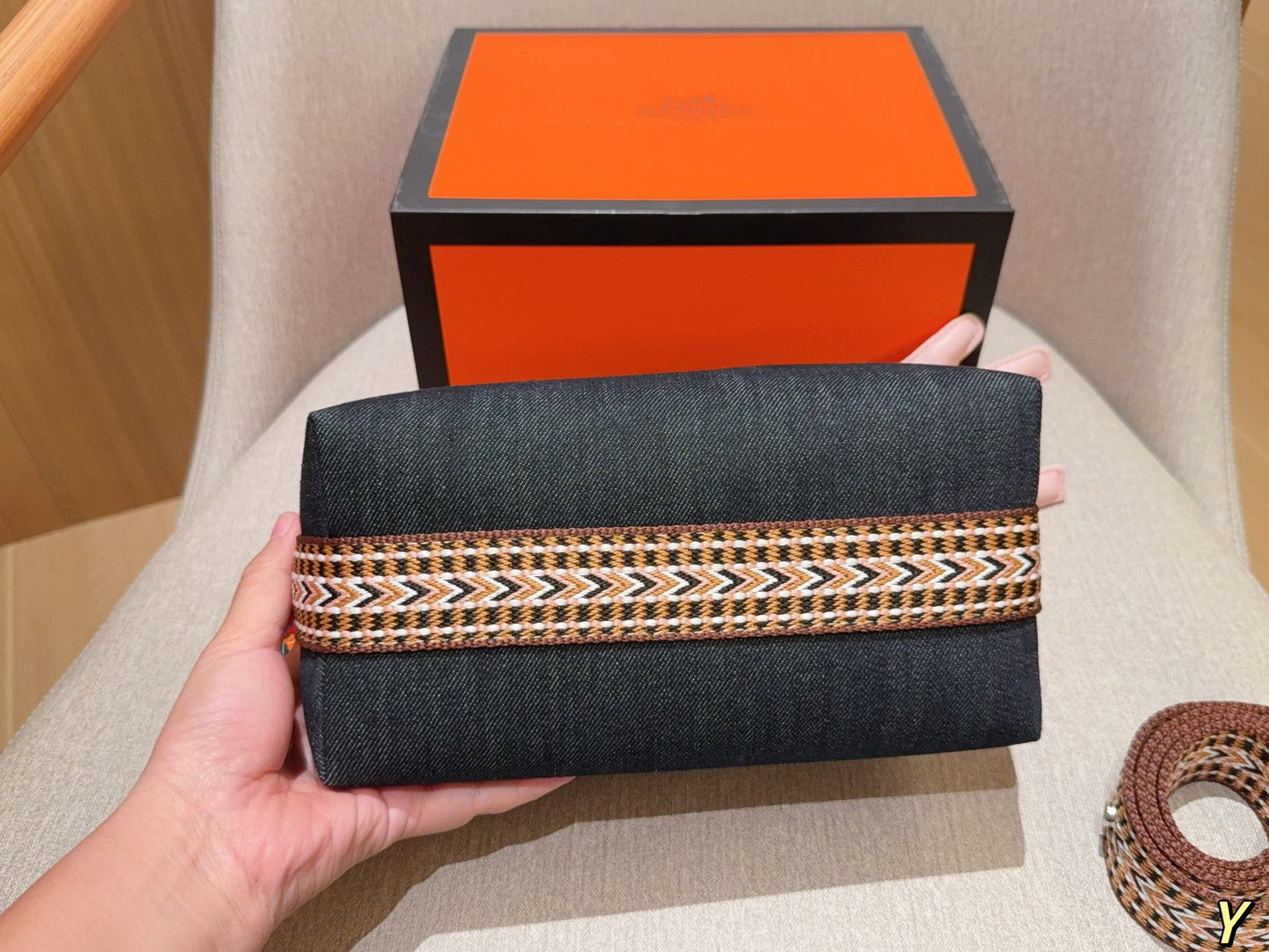 Hermès Wool Lunch Box Bag