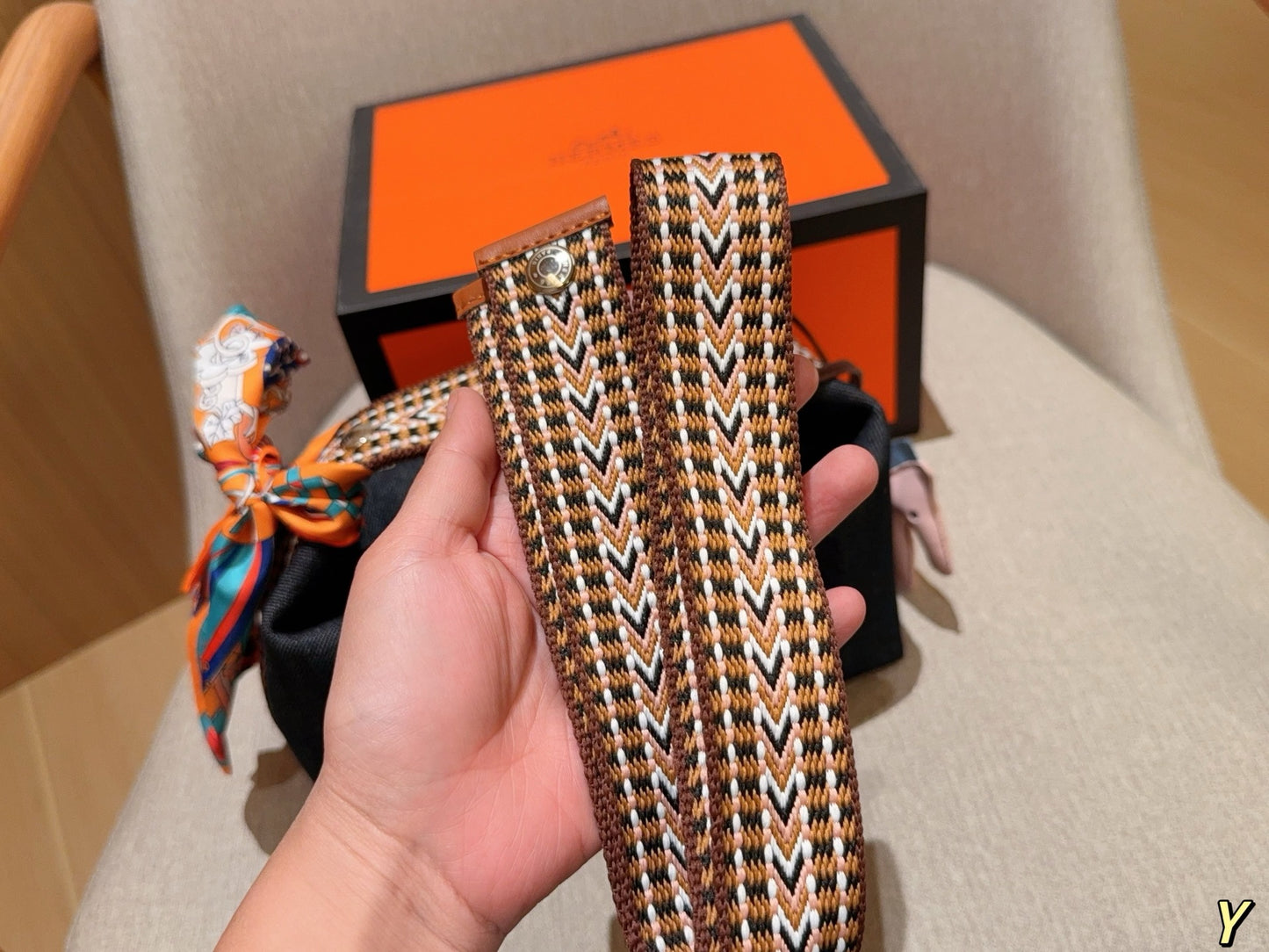 Hermès Wool Lunch Box Bag