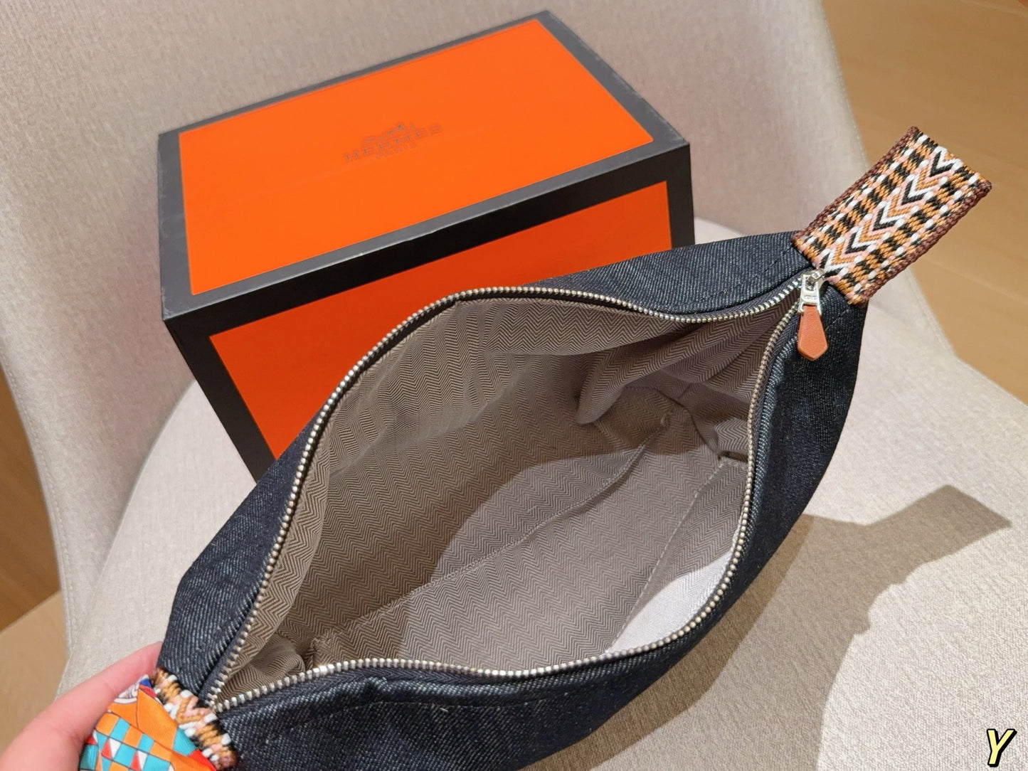 Hermès Wool Lunch Box Bag