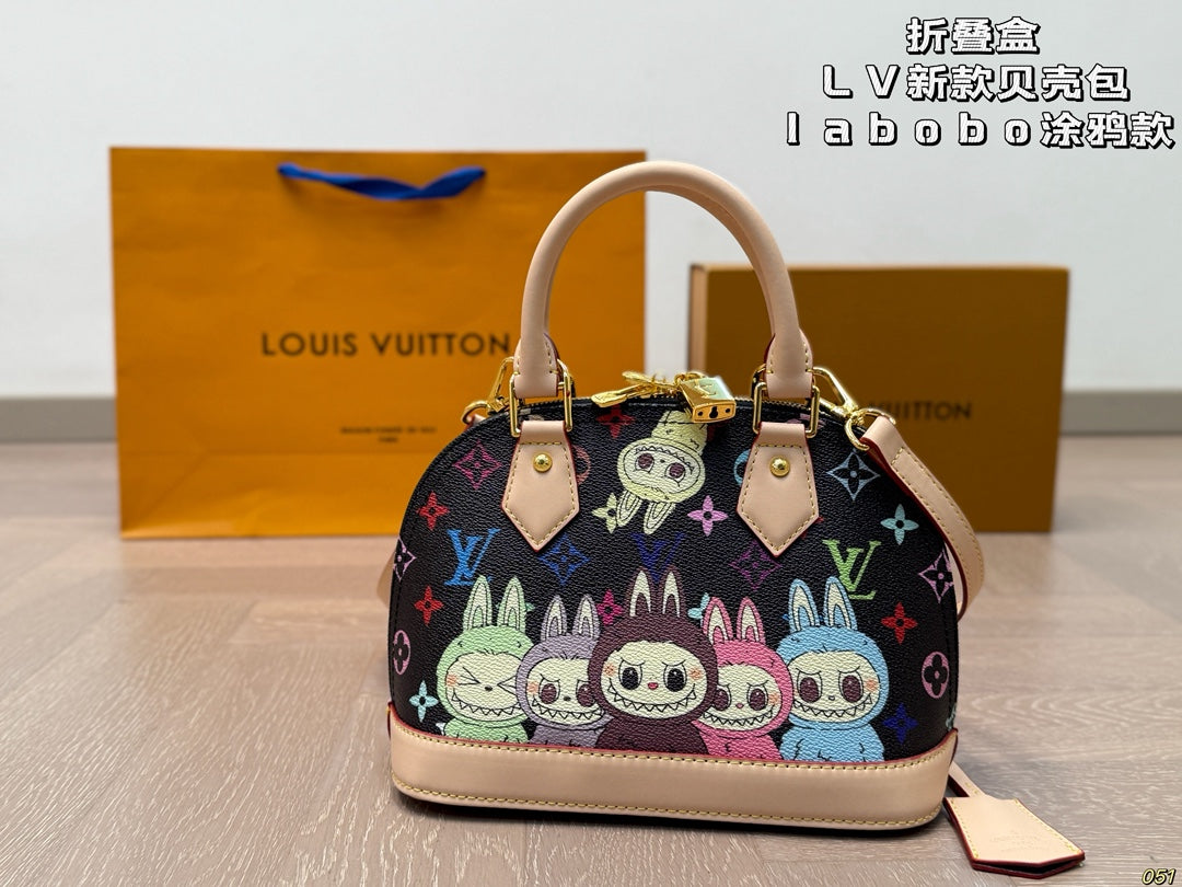 LV Labubu Shell Bag