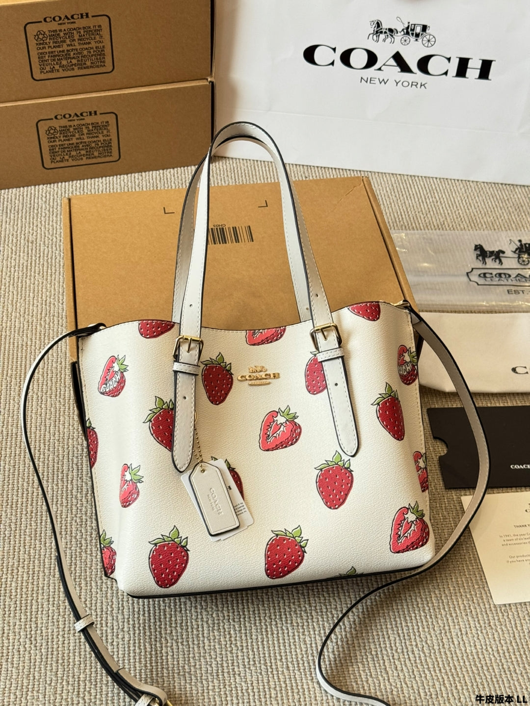 Coach Strawberry 🍓 Mollie25 Tote Bag