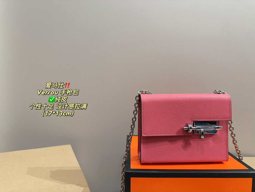 Hermès Verrou Pistol Bag with Latch