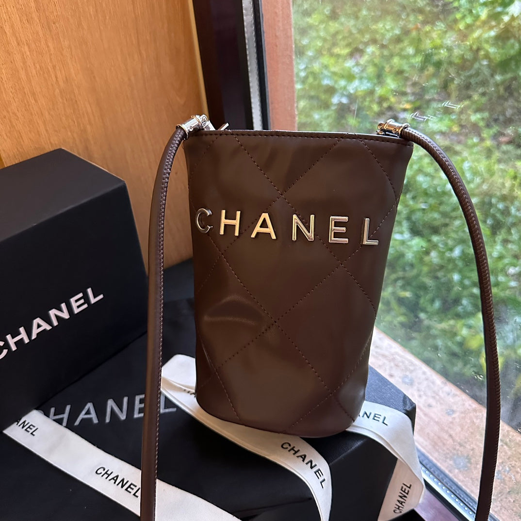 Chanel New Arrival Gold Coin Mini Bucket Bag
