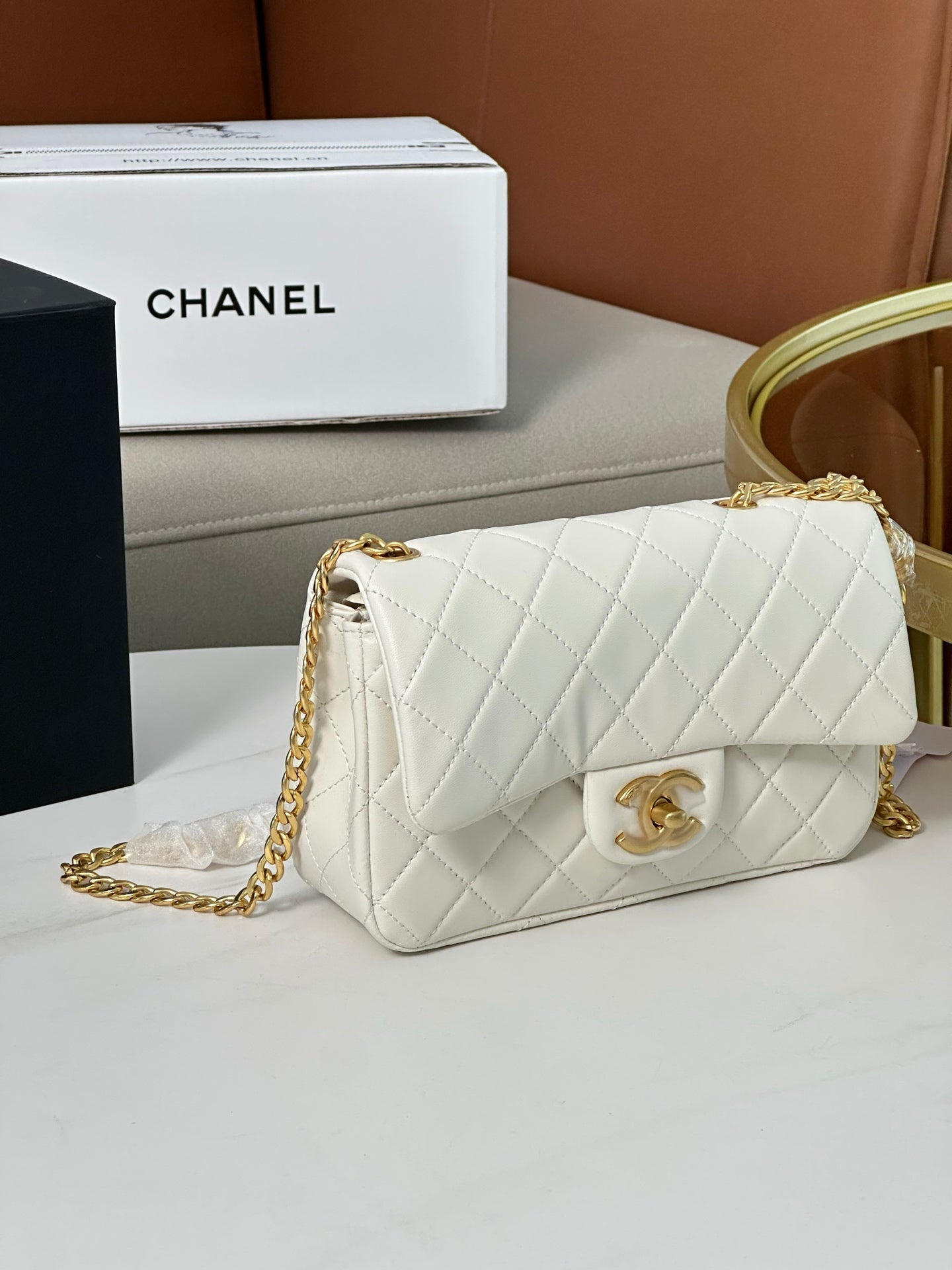 Chanel 24P Camellia Golden Ball Mini Bag