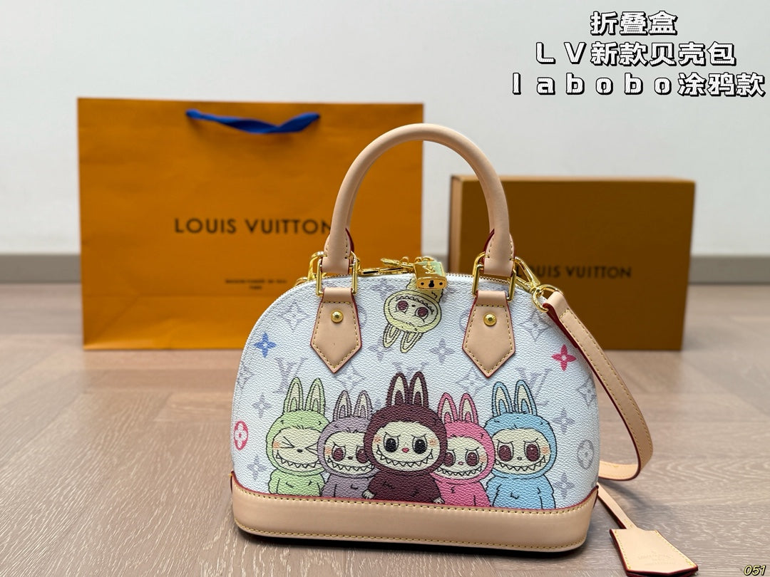 LV Labubu Shell Bag
