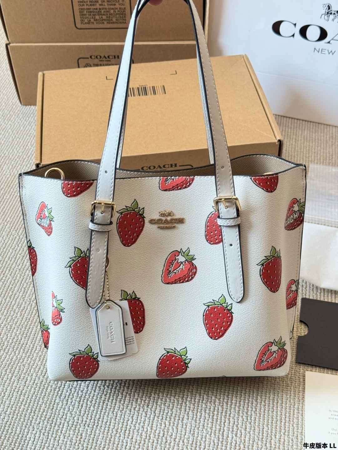 Coach Strawberry 🍓 Mollie25 Tote Bag