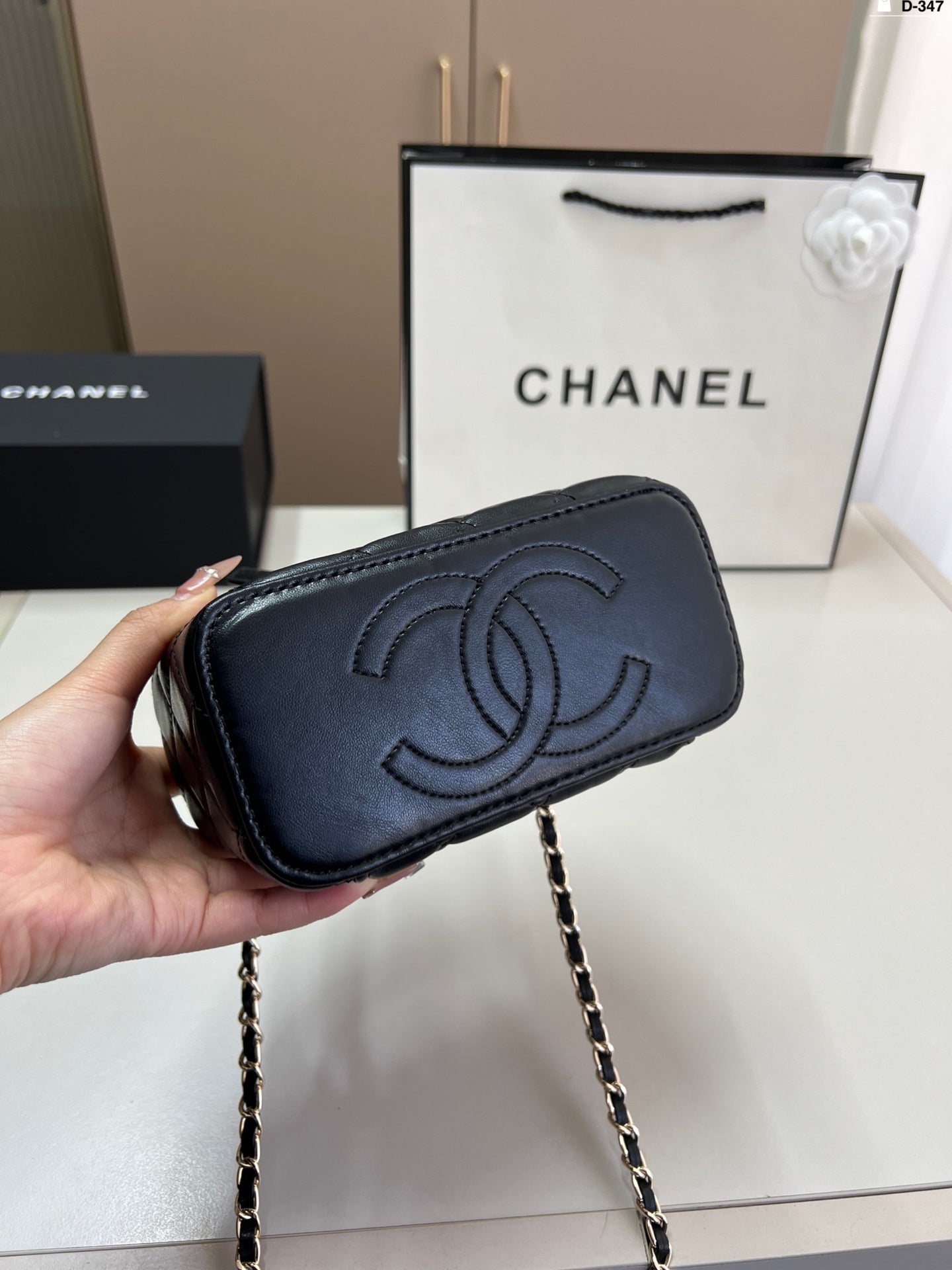 Chanel Handle Cosmetic Box