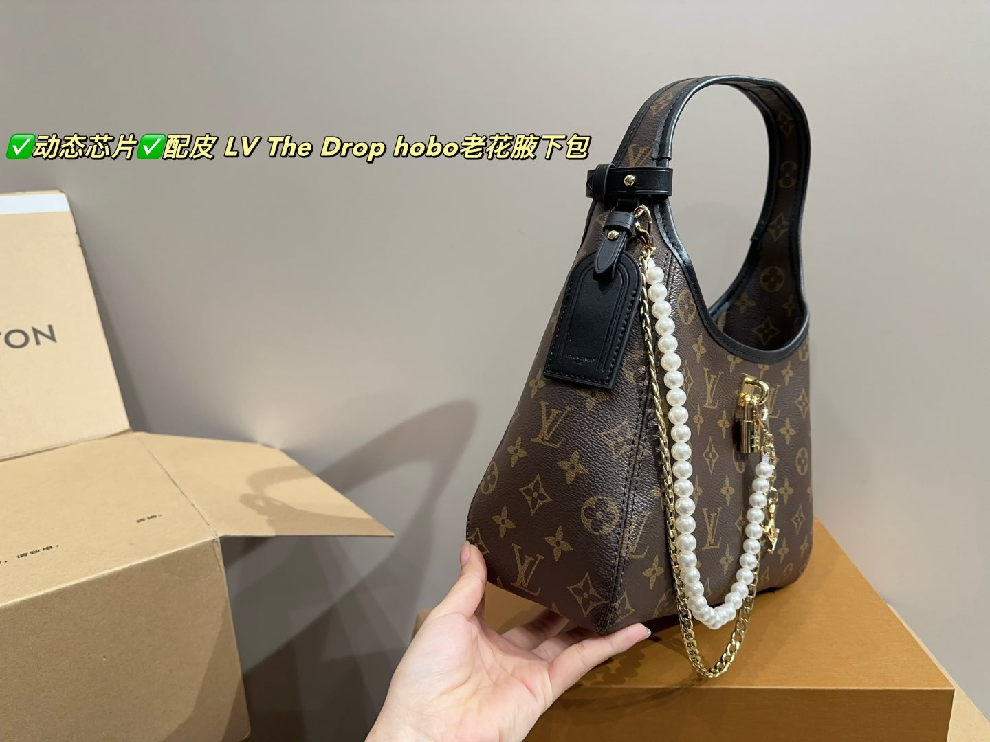 LV The Drop Hobo Monogram Underarm Bag