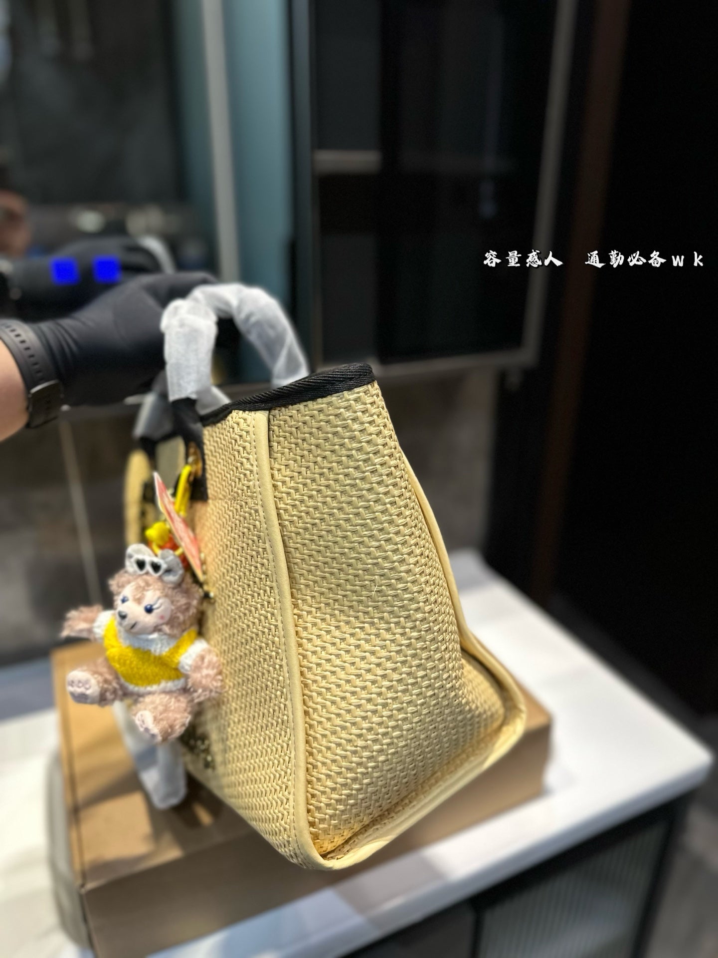 CHANEL's new spring/summer straw beach bag.