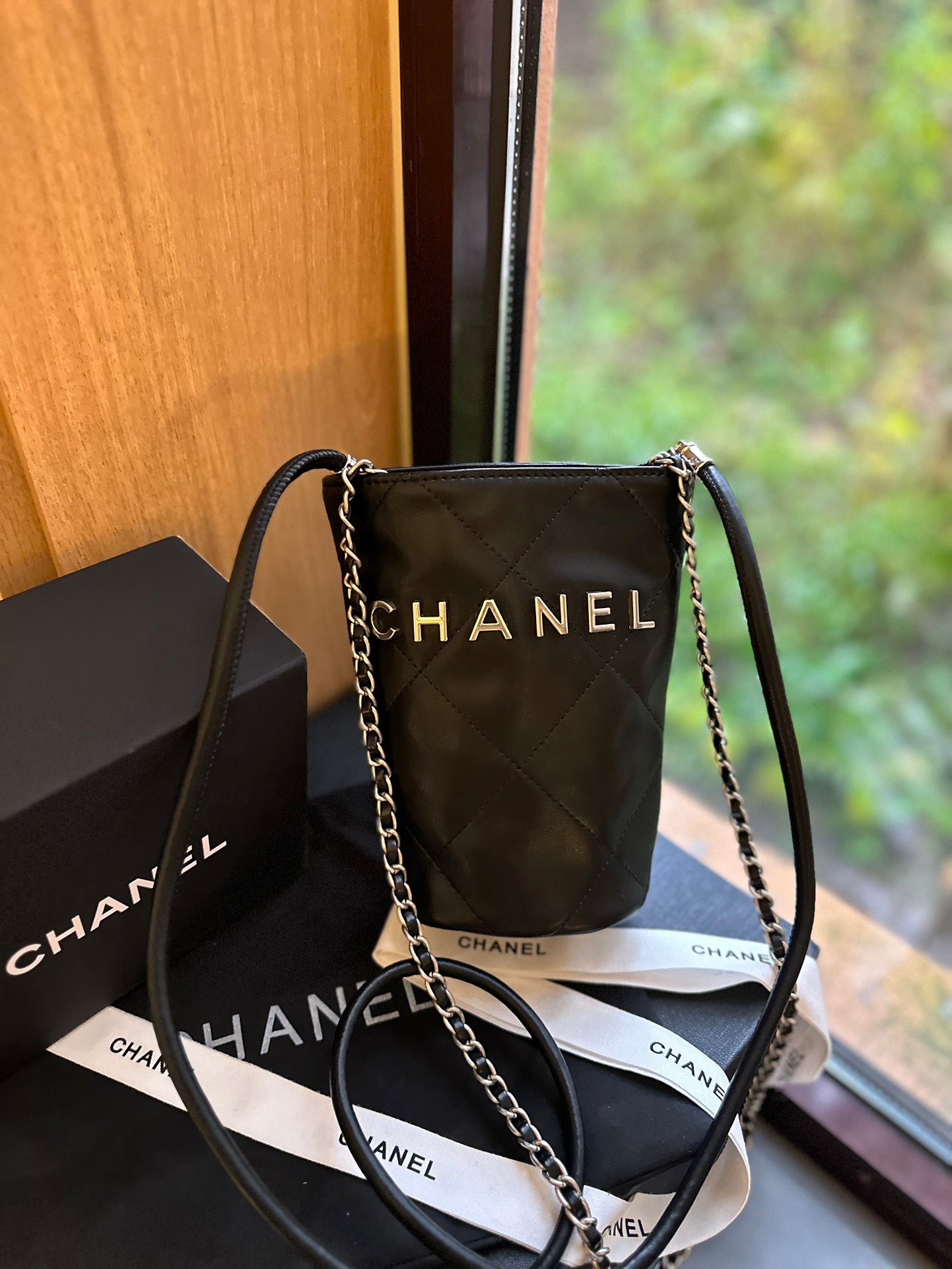 Chanel New Arrival Gold Coin Mini Bucket Bag