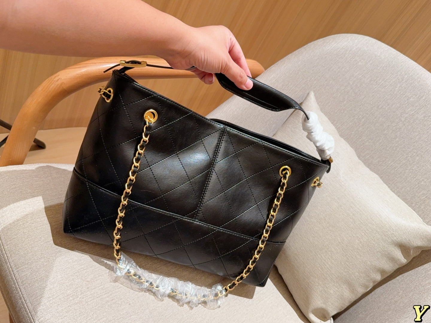 Chanel New 25a Tote Hobo Shopping Bag