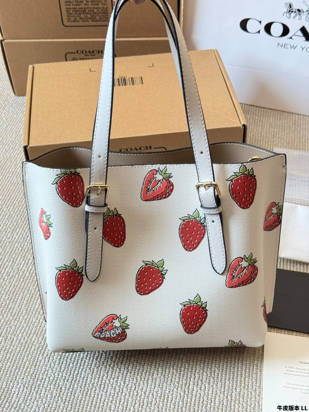 Coach Strawberry 🍓 Mollie25 Tote Bag