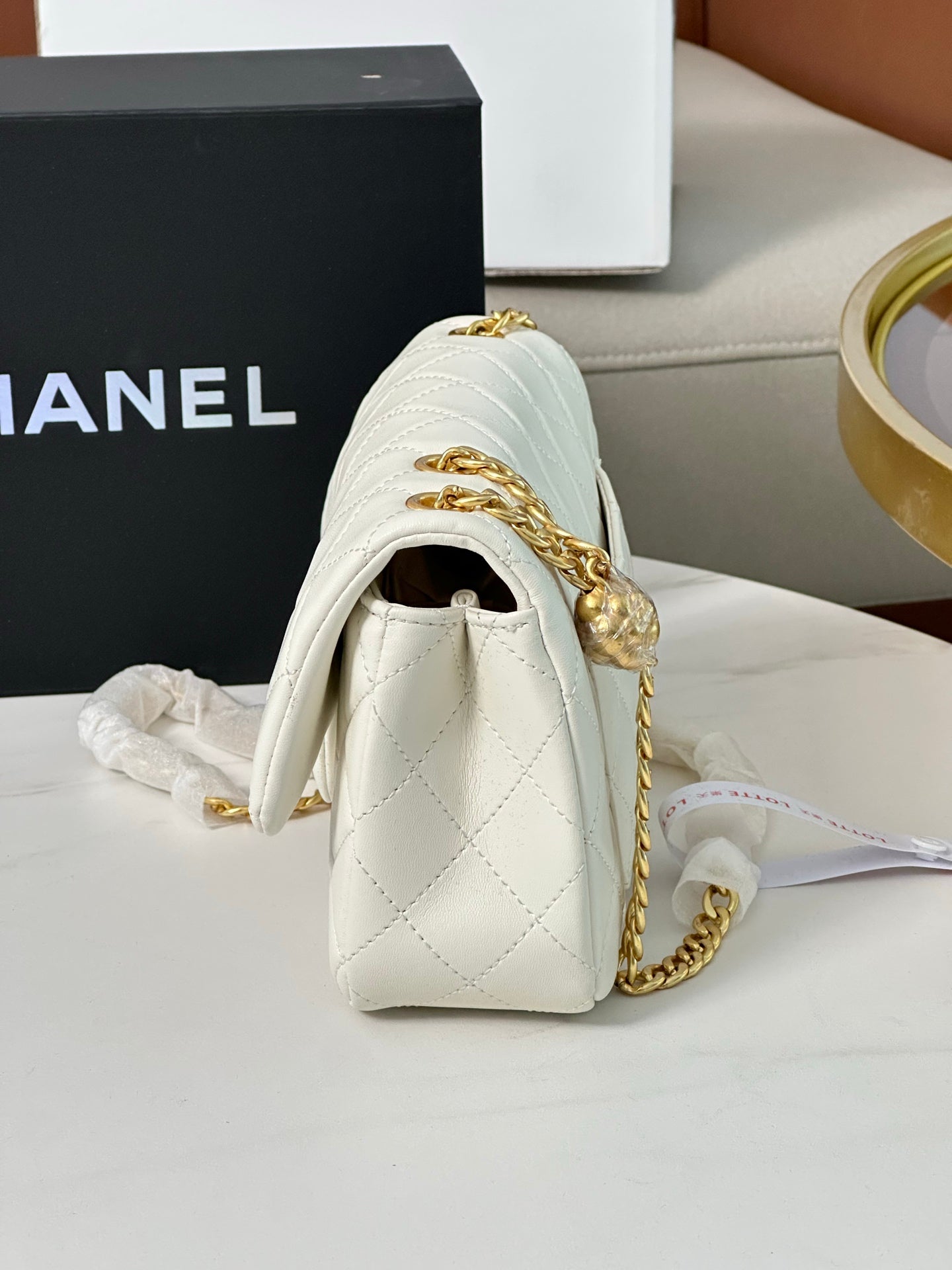 Chanel 24P Camellia Golden Ball Mini Bag