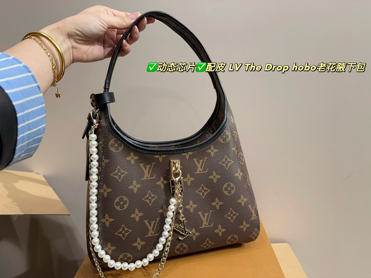 LV The Drop Hobo Monogram Underarm Bag